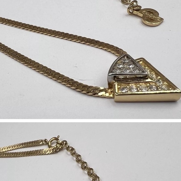 Christian Dior two tone Vintage Adjustable Necklace - Picture 7 of 12